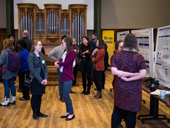 ETEP students at a poster session