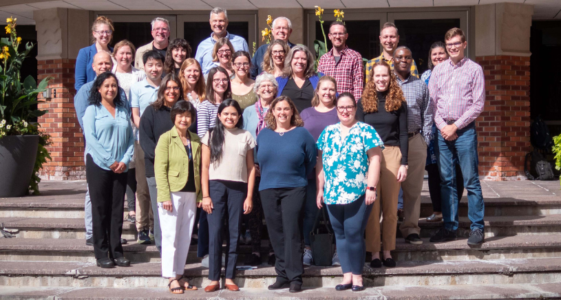 EPID Faculty on the SPH I outside steps