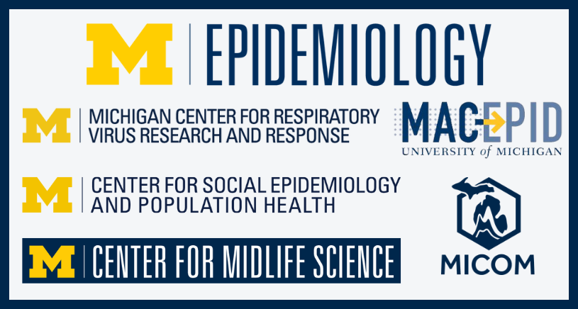 Research Centers: MCRVRR, MAC-EPID, CSEPH, MICOM, Center for Midlife Science