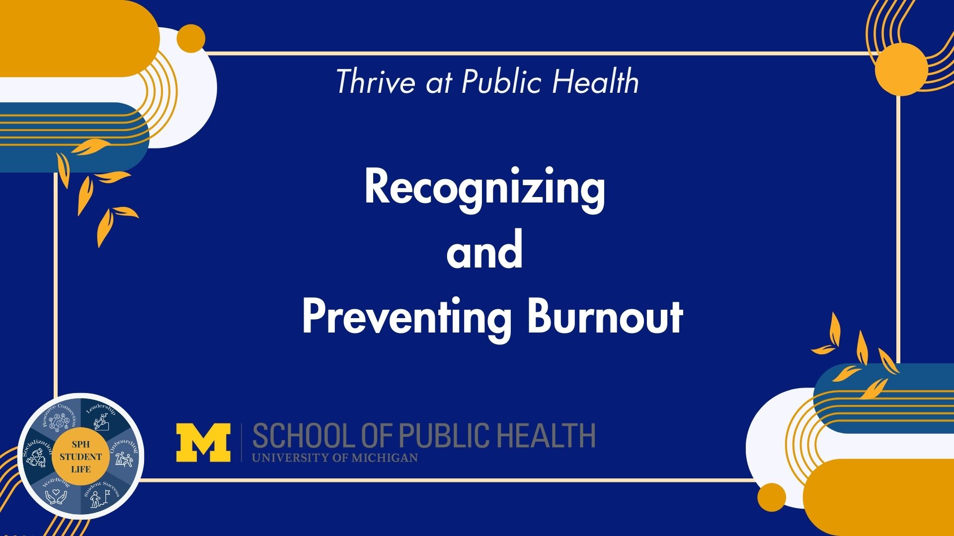 Event Flyer for Recognizing and Preventing Burnout