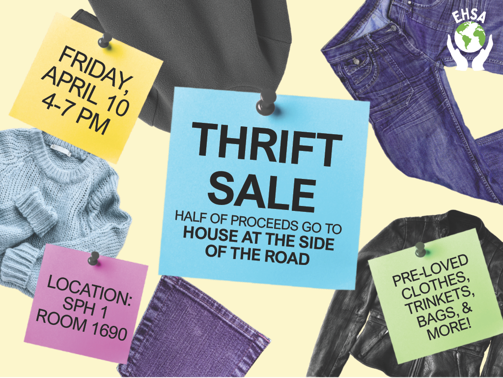 Event Flyer for EHSA Thrift Sale