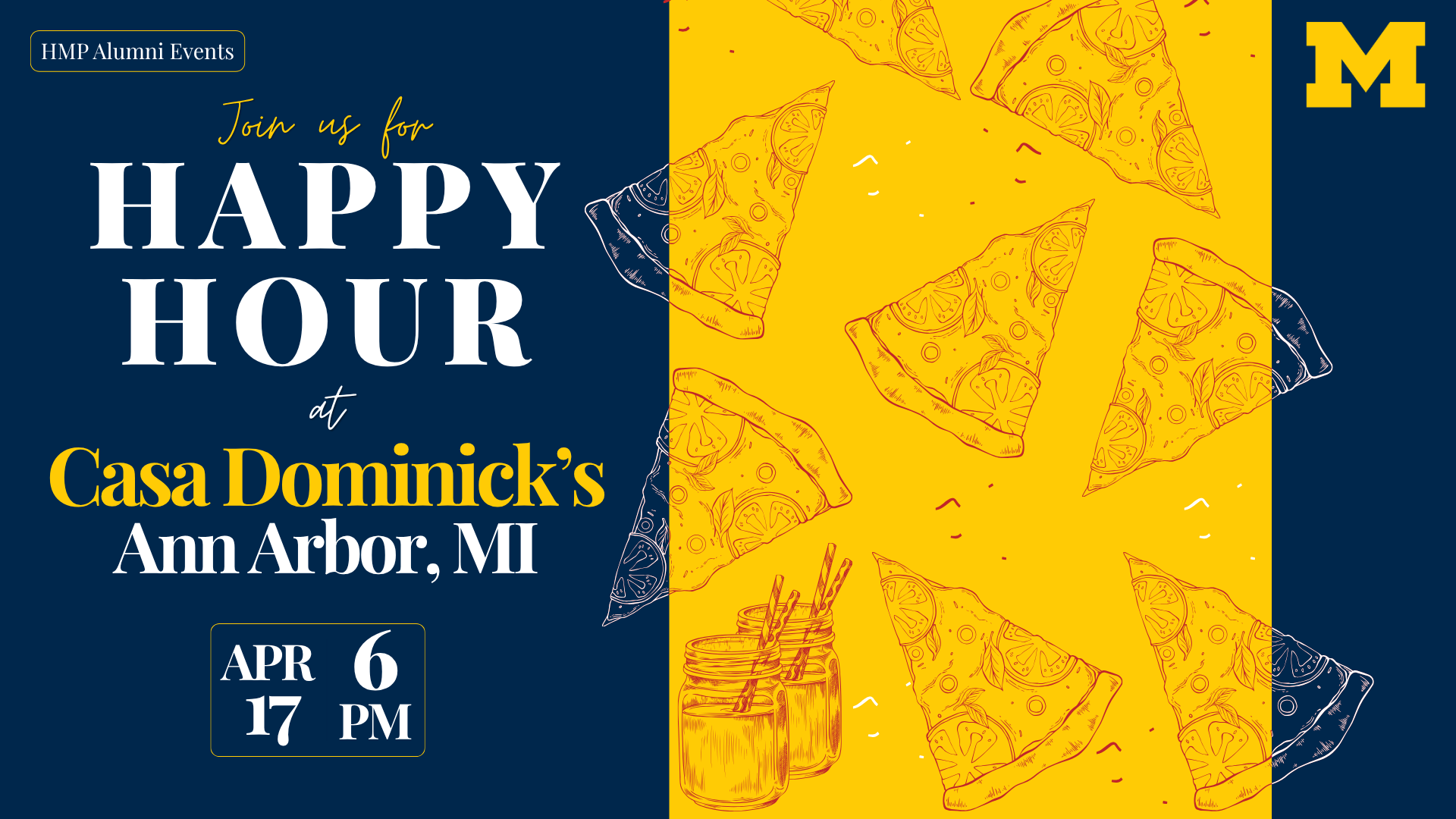 Event Flyer for HMP Alumni Networking Event