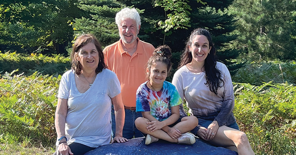 Ken Marcus outside with family, University of Michigan School of Public Health