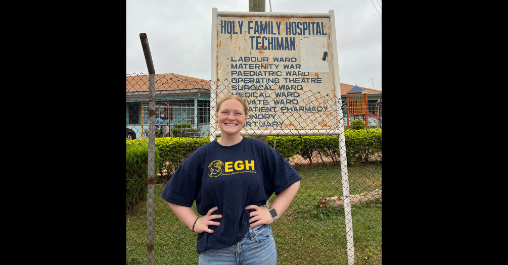 Sophie Jarvis at the Holy Family Hospital
