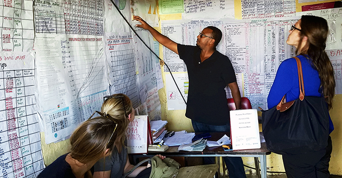 Village health post in Debre Birhan, an industrializing rural region north of Addis Ababa, Ethiopia