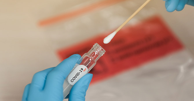 COVID-19 testing swab