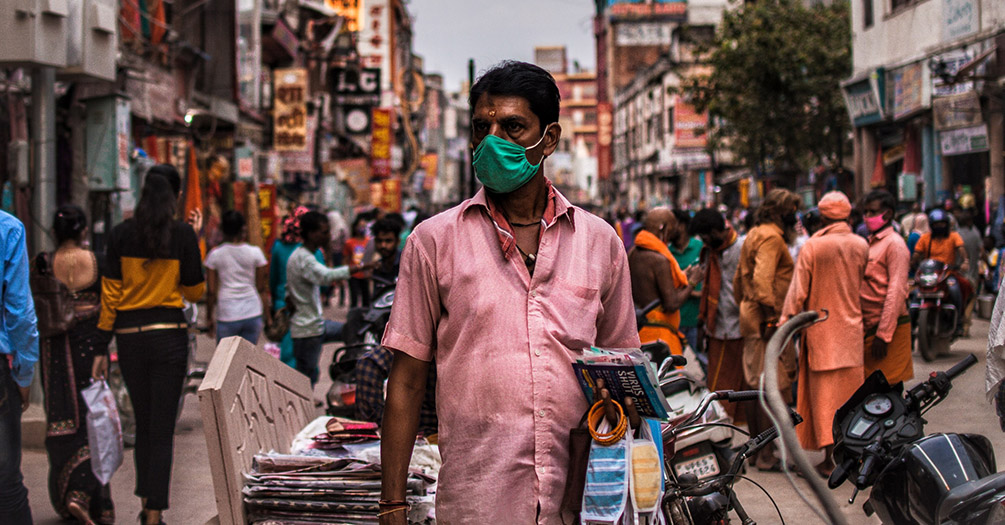 crowd of people in India