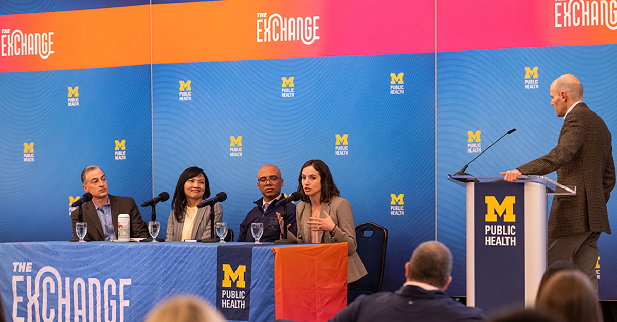 From left to right, Charles Branas, Hsing-Fang Hsieh, Derrick Jackson, Rebeccah Sokol and moderator Justin Heinze