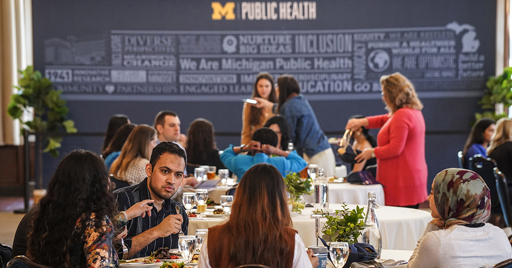 Crowd shot from the Public Health Honors event