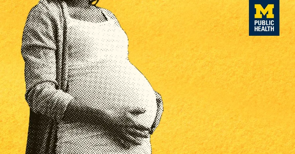 Stylized image of a pregnant woman.