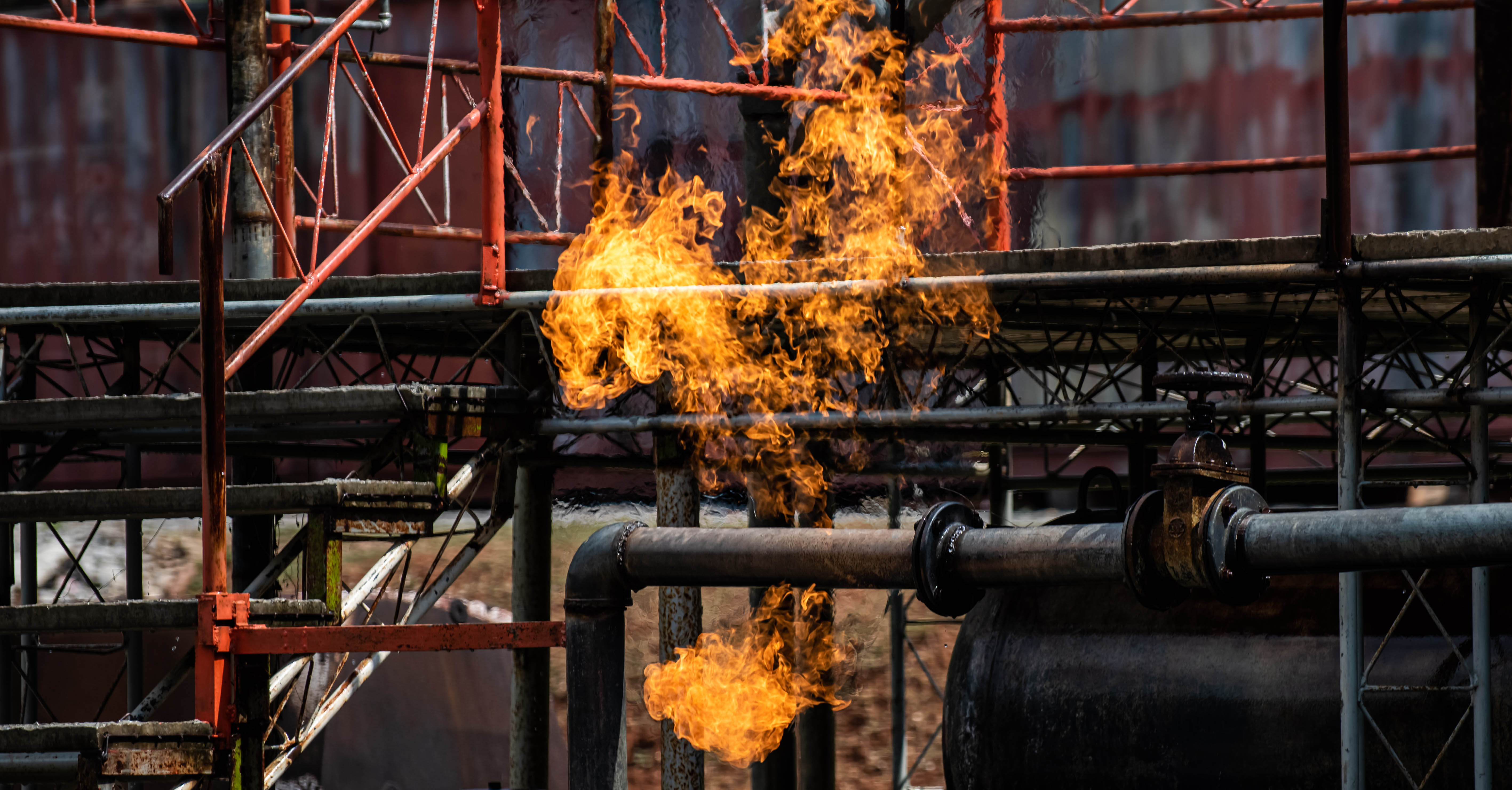 Refinery fire